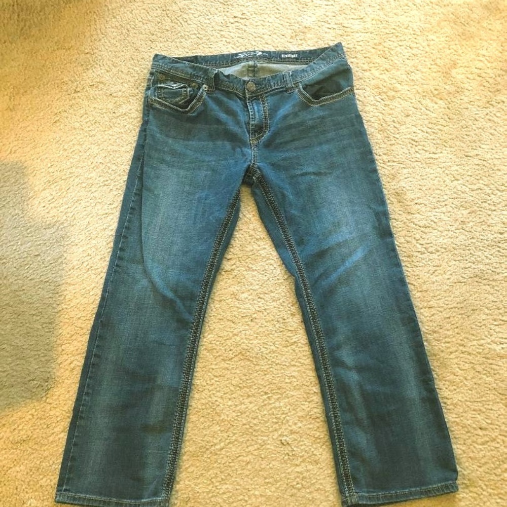 SEVEN 7 PREMIUM DENIM BOOT FLAP POCKETS MEN 36x30